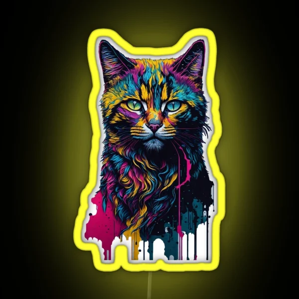 Colourful Kitty RGB Neon Sign