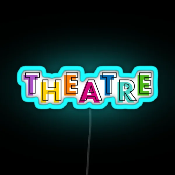 Colourful Theatre Logo RGB Neon Sign