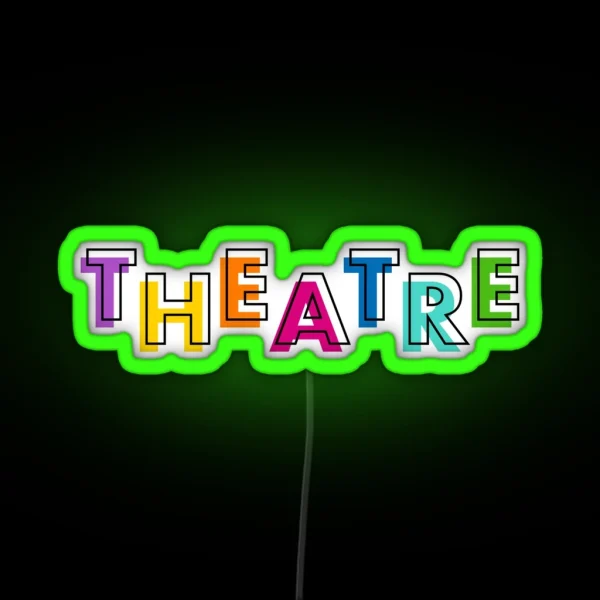 Colourful Theatre Logo RGB Neon Sign