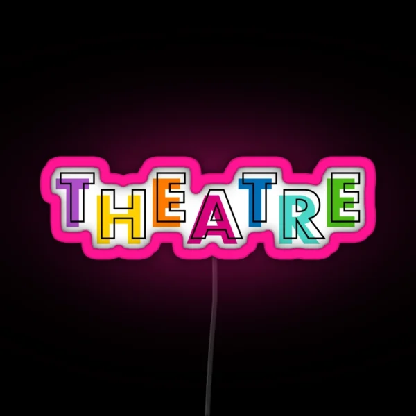 Colourful Theatre Logo RGB Neon Sign