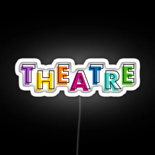 Colourful Theatre Logo RGB Neon Sign