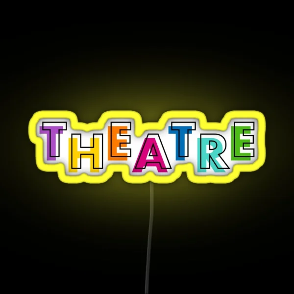 Colourful Theatre Logo RGB Neon Sign