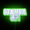 Brighten up your space with this vibrant Columbia girl neon sign