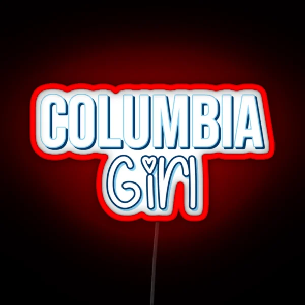 Columbia Girl RGB Neon Sign