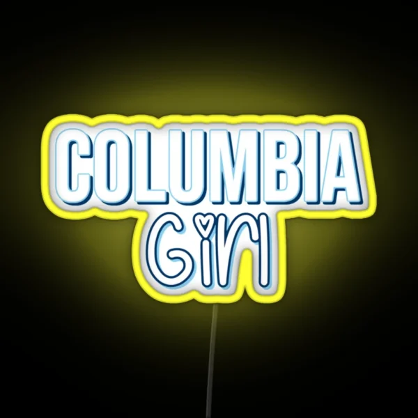 Columbia Girl RGB Neon Sign