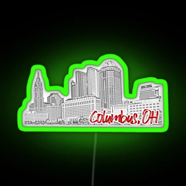 Columbus OH Skyline RGB Neon Sign