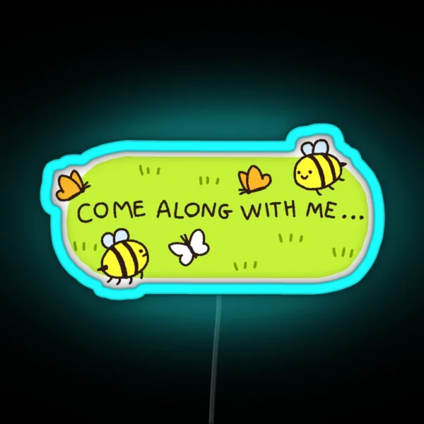 Come Along With Me Adventure Time Led RGB Neon Sign