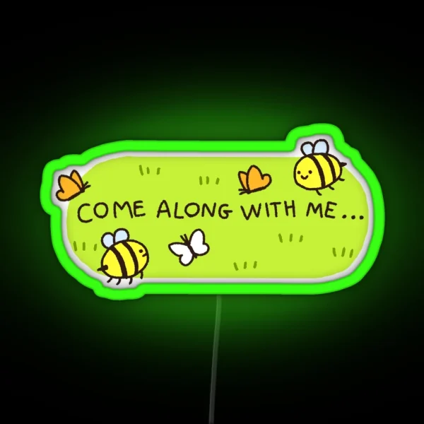 Come Along With Me Adventure Time Led RGB Neon Sign