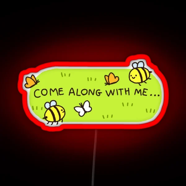 Come Along With Me Adventure Time Led RGB Neon Sign