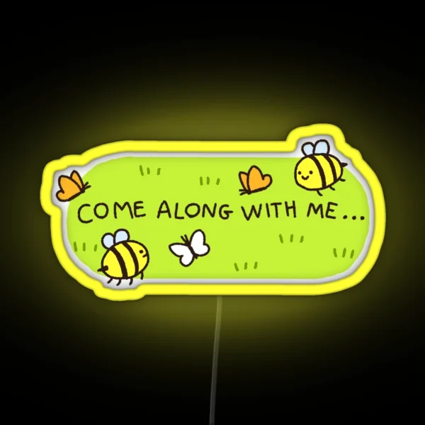 Come Along With Me Adventure Time Led RGB Neon Sign
