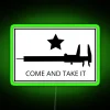 Neon 'Come and Take It' caliper engineers machinists shop decor signage