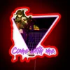 Neon Sign Art: 'Come With Me' in Vibrant RGB Lighting