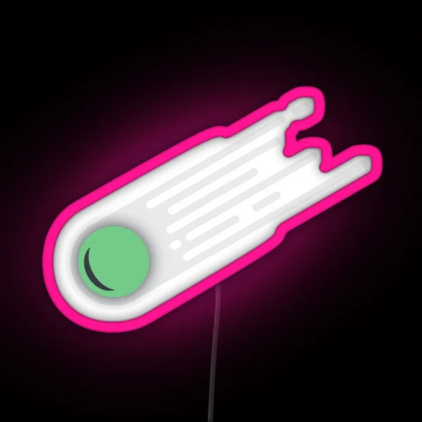 Comet Design White Trail RGB Neon Sign