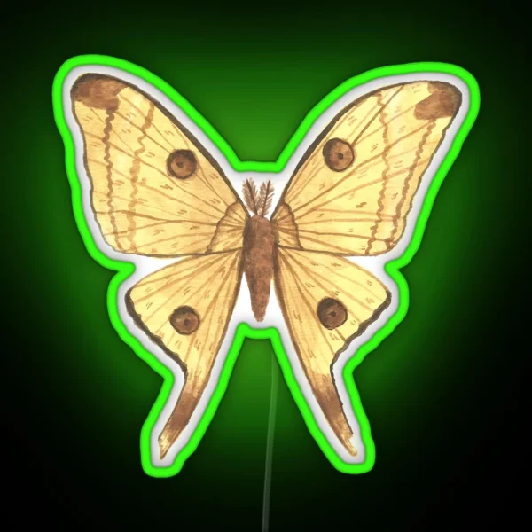 Comet Moth RGB Neon Sign