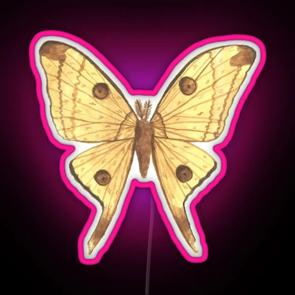 Comet Moth RGB Neon Sign