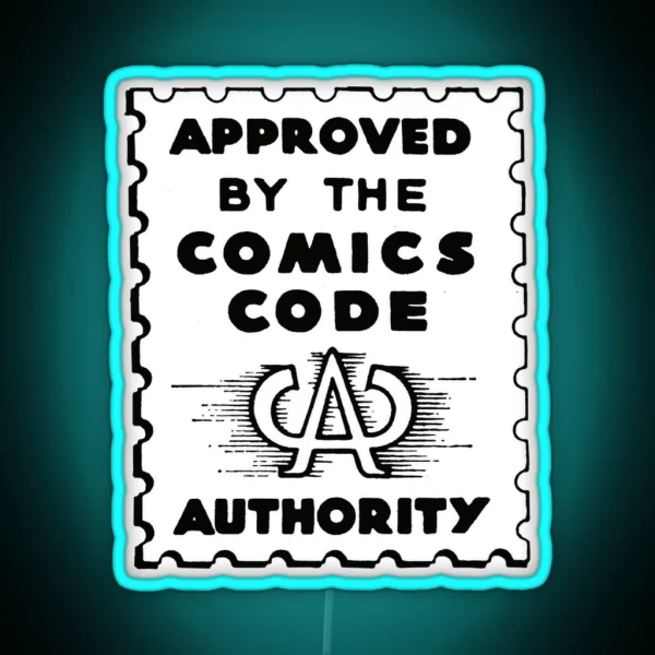 Comics Code RGB Neon Sign