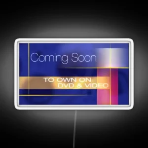 Coming Soon VHS DVD Led Nostalgia RGB Neon Sign