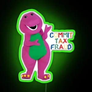 Commit Tax Fraud Funny Saying Led RGB Neon Sign