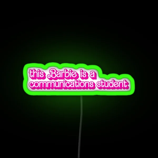 Communications Student RGB Neon Sign