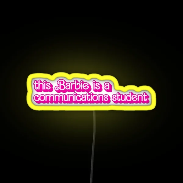 Communications Student RGB Neon Sign
