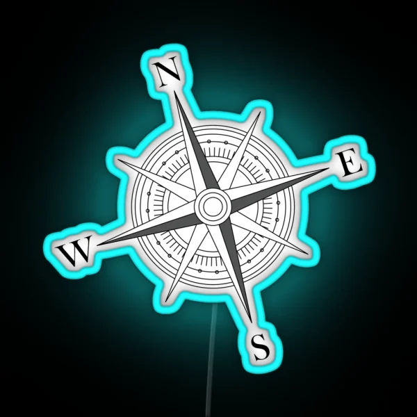 Compass RGB Neon Sign