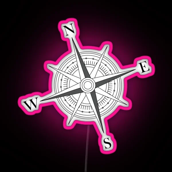 Compass RGB Neon Sign
