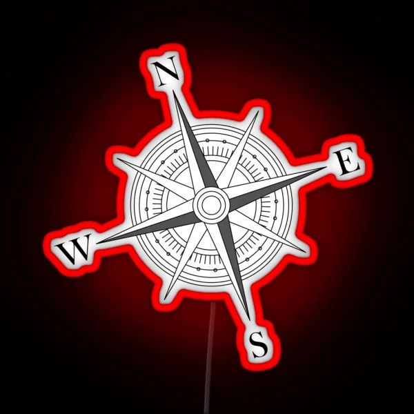 Compass RGB Neon Sign