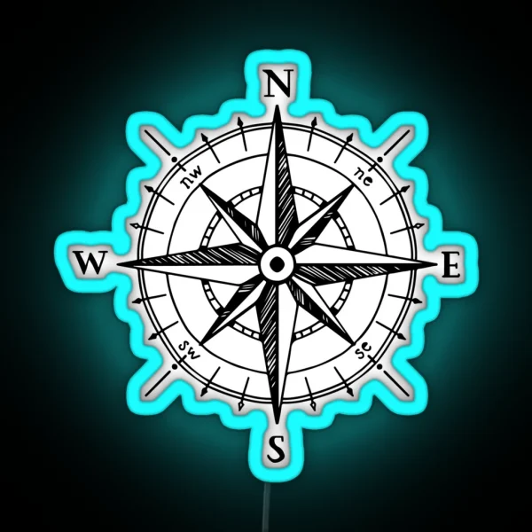 Compass RGB Neon Sign