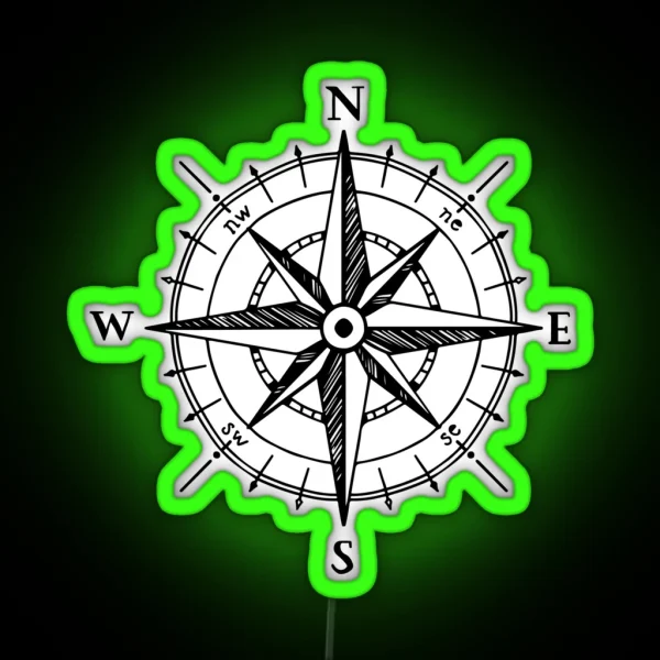 Compass RGB Neon Sign