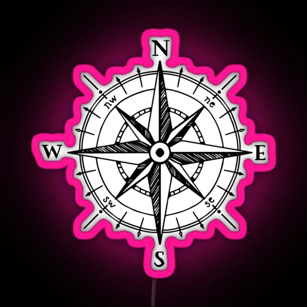 Compass RGB Neon Sign