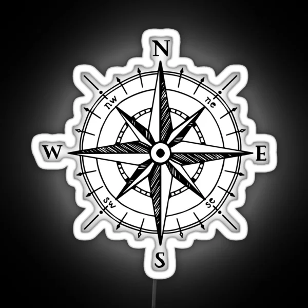 Compass RGB Neon Sign