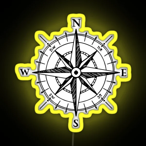 Compass RGB Neon Sign
