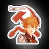Vibrant RGB Neon Sign featuring the name Comrade Childe in style.