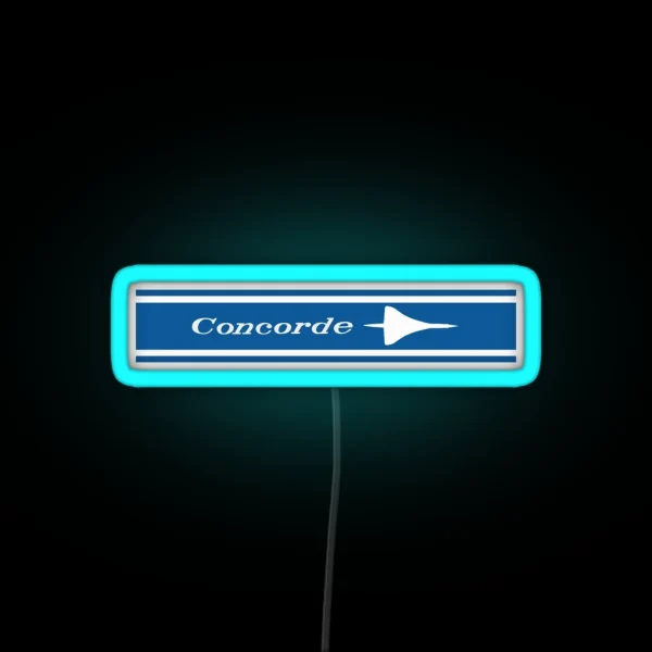 Concorde SST 1969 RGB Neon Sign