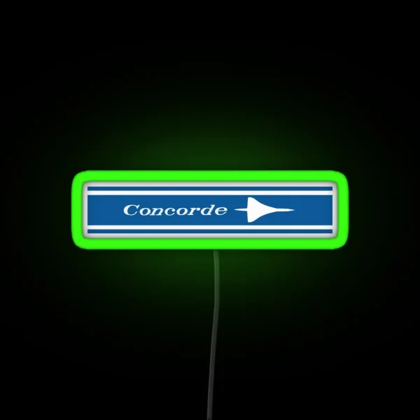 Concorde SST 1969 RGB Neon Sign