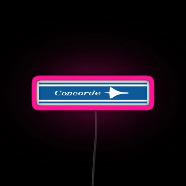 Concorde SST 1969 RGB Neon Sign