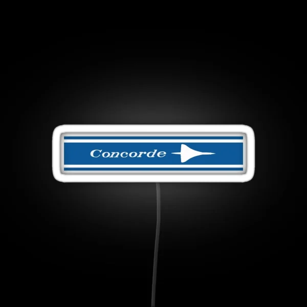 Concorde SST 1969 RGB Neon Sign