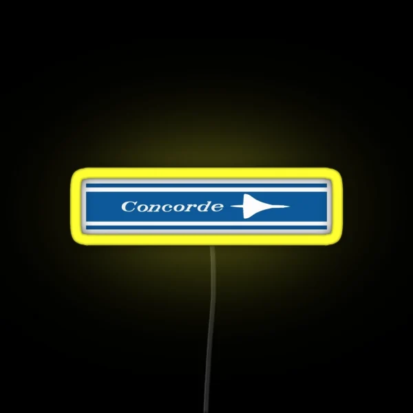 Concorde SST 1969 RGB Neon Sign
