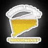 Map Your Connecticut Craft Brewery Adventure in Neon Vibrant Glory