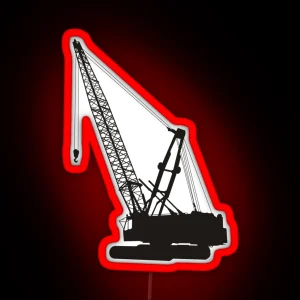 Construction Crane RGB Neon Sign