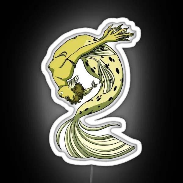 Contorsionist Mermaid RGB Neon Sign
