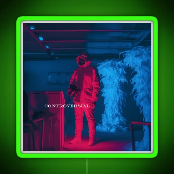 Controversial Infrared Photography RGB Neon Sign