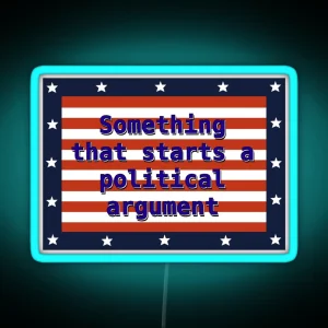 Controversial Opinion RGB Neon Sign