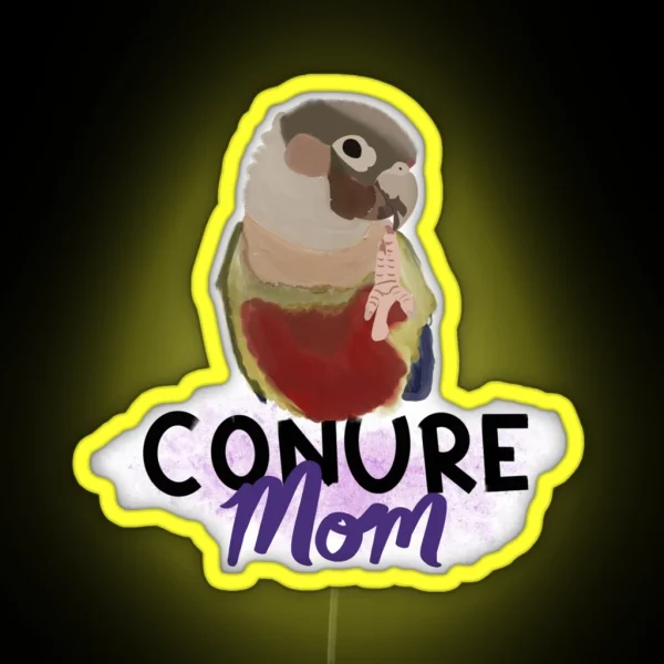 Conure Mom RGB Neon Sign