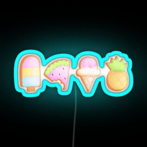 Cookie Row RGB Neon Sign