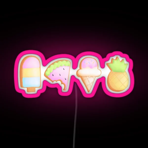Cookie Row RGB Neon Sign