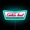 Colorful kitchen decor neon sign with vibrant rainbow glowing accents