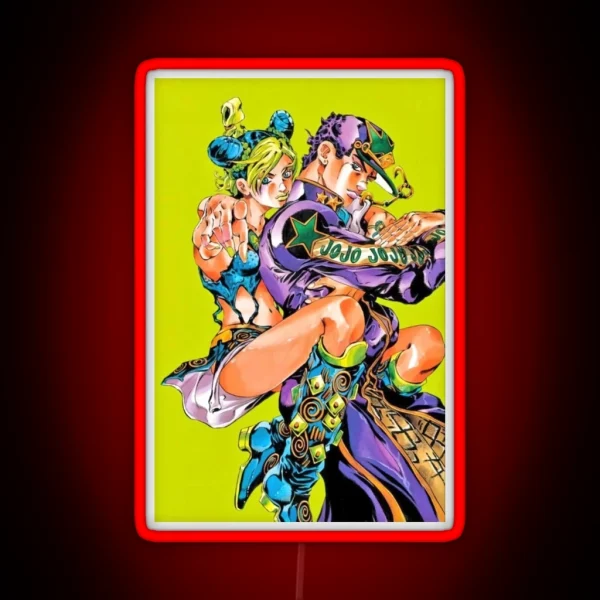 Cool Art Of Jojos Adventures Bizarres Film RGB Neon Sign
