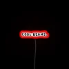 Vibrant Hot Rod Themed Neon Sign with RGB Lighting Effects