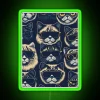 Neon Wall Sign with Retro Cool Cat Style Design Elements